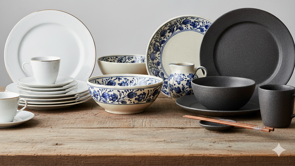 Obraz pokazujący Porcelanę, Fajans i Kamionkę